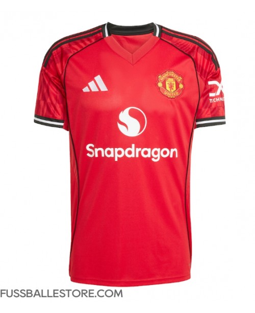 Günstige Manchester United Lisandro Martinez #6 Heimtrikot 2025-26 Kurzarm Günstige Manchester United Lisandro Martinez #6 Heimtrikot 2025-26 Kurzarm